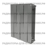 Радиатор биметаллический Royal Thermo PianoForte 500 / Silver Satin / 10 секций
